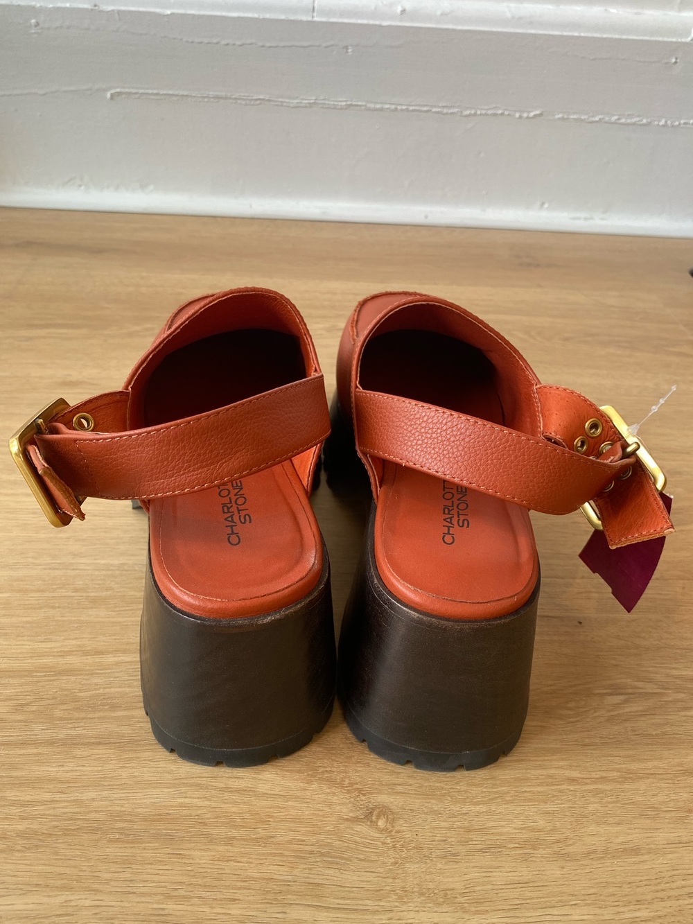 Charlotte Stone “Carlos” sienna slingback clog - Picture 6 of 7